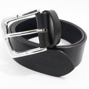 Genuine Leather Men Belt in Black