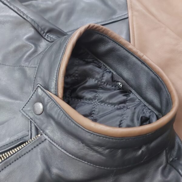 سترة جلدية طبيعية للرجال Genuine Leather Men Jacket - Image 2