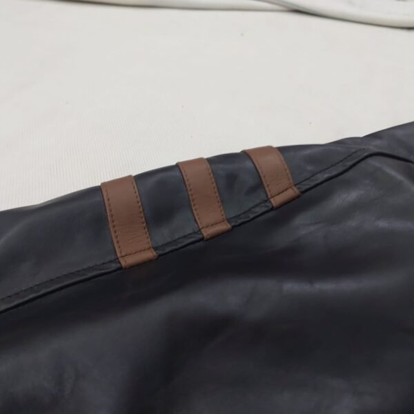 سترة جلدية طبيعية للرجال Genuine Leather Men Jacket - Image 3