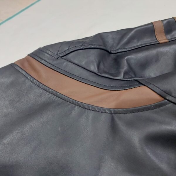 سترة جلدية طبيعية للرجال Genuine Leather Men Jacket - Image 4