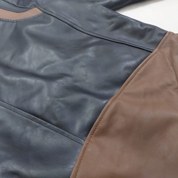 سترة جلدية طبيعية للرجال Genuine Leather Men Jacket - Image 5