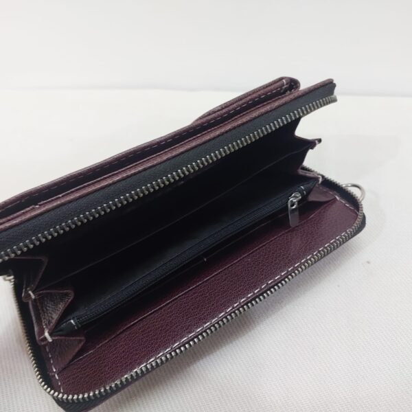 Genuine Leather Crossbody bag in Maroon - Image 2